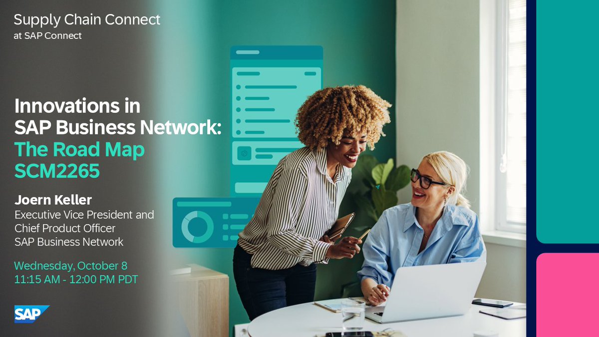 JoernKeller's tweet image. Supply Chain Connect at #SAPConnect is only 16 days away, and you are cordially invited to register! Join us for a session on our latest #SAPBusinessNetwork innovations and road map, including the integration of #AI. Register today: sap.com/events/connect…