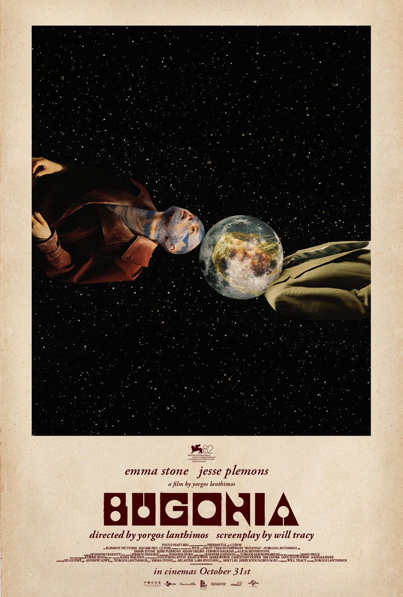 New poster for 'BUGONIA'. 

Starring Emma Stone and Jesse Plemons