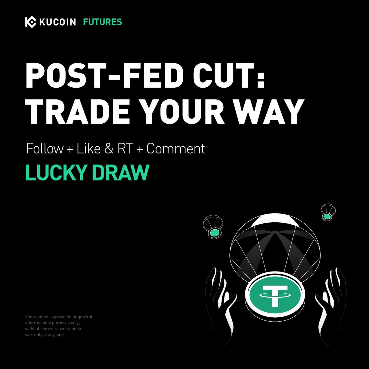 KuCoinFutures's tweet photo. 🕊️ After the Fed rate cut...
What’s your move, traders? 🤔

A) Risk On 🚀
B) Hedge Mode 🛡️
C) Stay Sidelined 👀
D) Comment your own strategy ✍️

🎁 Lucky Draw: 10 winners × $10 
1️⃣ Follow @KuCoinFutures
2️⃣ Like + RT
3️⃣ Comment your choice or share your own strategy

#FOMC #RateCut #KuCoinFutures