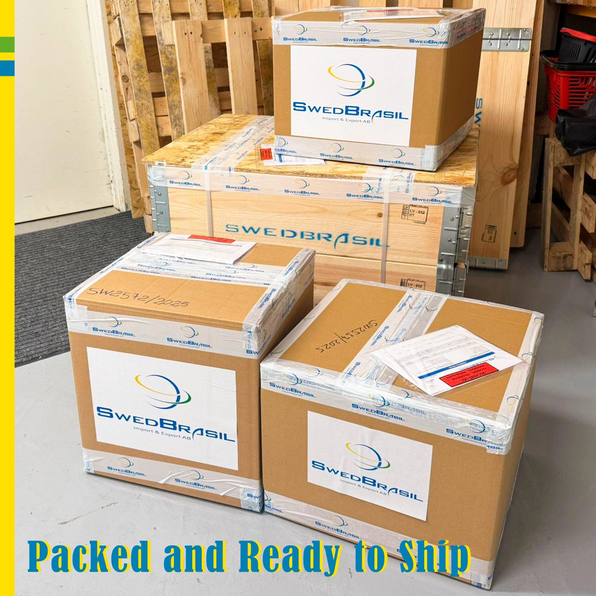 SwedBrasil's tweet image. 📦 Packed, sealed &amp;amp; on the way!
From SwedBrasil to Brazil &amp;amp; Argentina — safe, reliable &amp;amp; always on time. 🚀

#SwedBrasil #Logistics #OnTimeDelivery