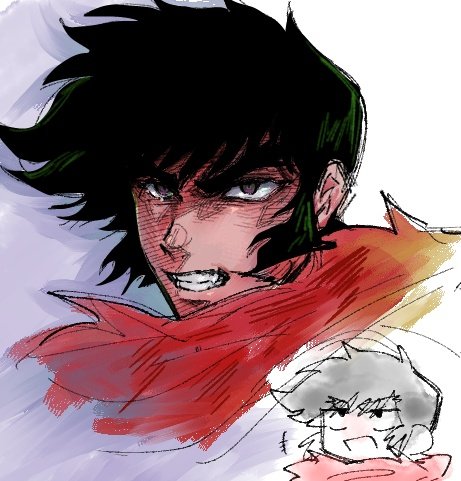 私が竜馬さん描いたらなんか顔から野生感が感じられないんですよね…もうちょっとヒーローらしからぬ顔にしたかったけど、無理だった…