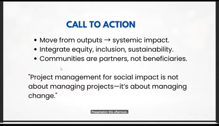 ✨ Today, I had the privilege of attending a Masterclass in the SDGs Advocate Training 🌍

Key takeaways:
💡 Innovation &amp; Technology for Sustainable Development
📊 Project Management for Social Impact

#SDGsAPCohort7
#SDGsAdvocateProgramme
#Cohort7Changemakers