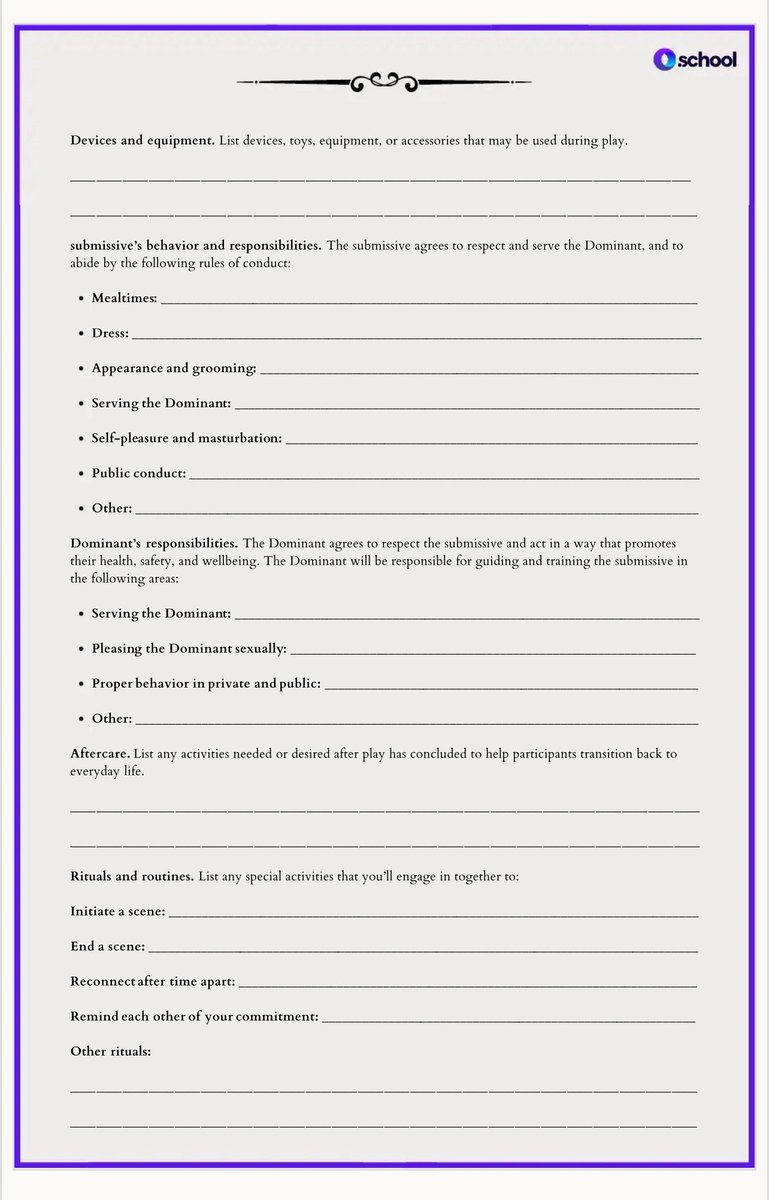 Windhamcarthy's tweet image. SLAVE CONTRACT FORM