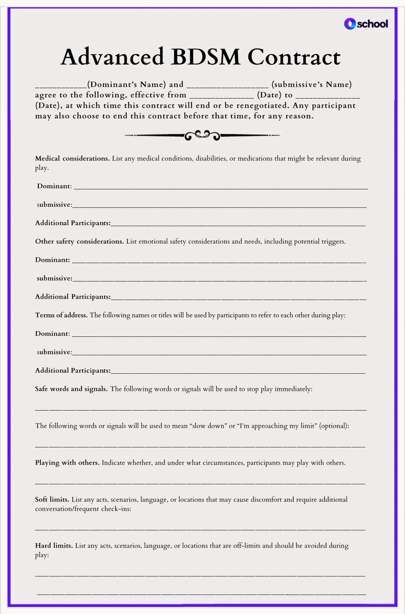 Windhamcarthy's tweet image. SLAVE CONTRACT FORM