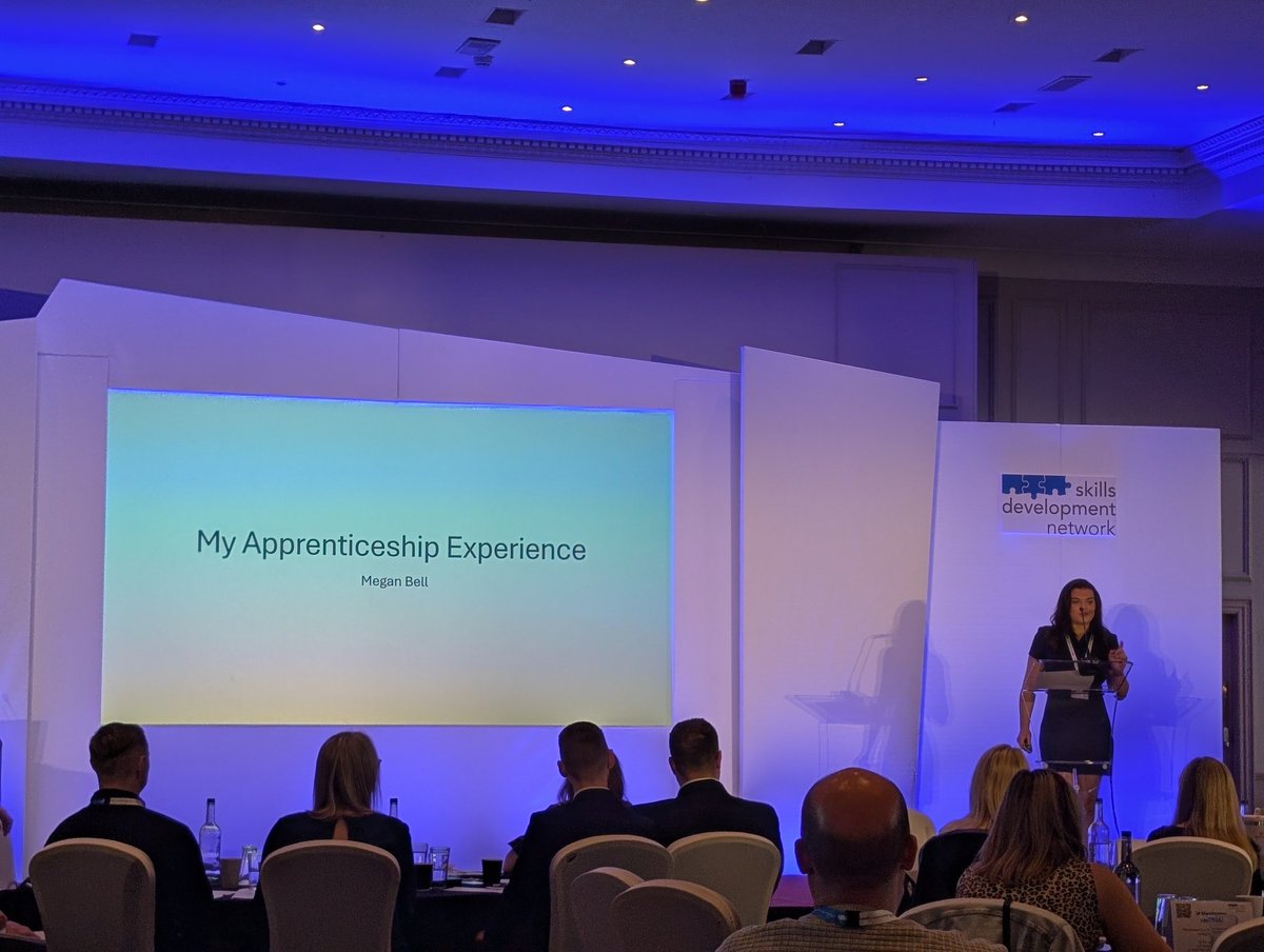 Our very own Megan takes to the stage to tell her Apprenticeship story 🐎 

#proud