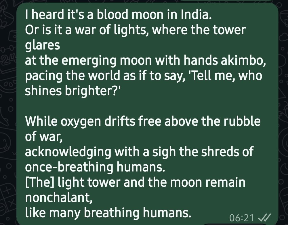 IfiPoetic's tweet photo. Poetry for the week
#war #weekend #poetry #nonchallant #EmpathyMatters https://t.co/Ofy78CtOjF