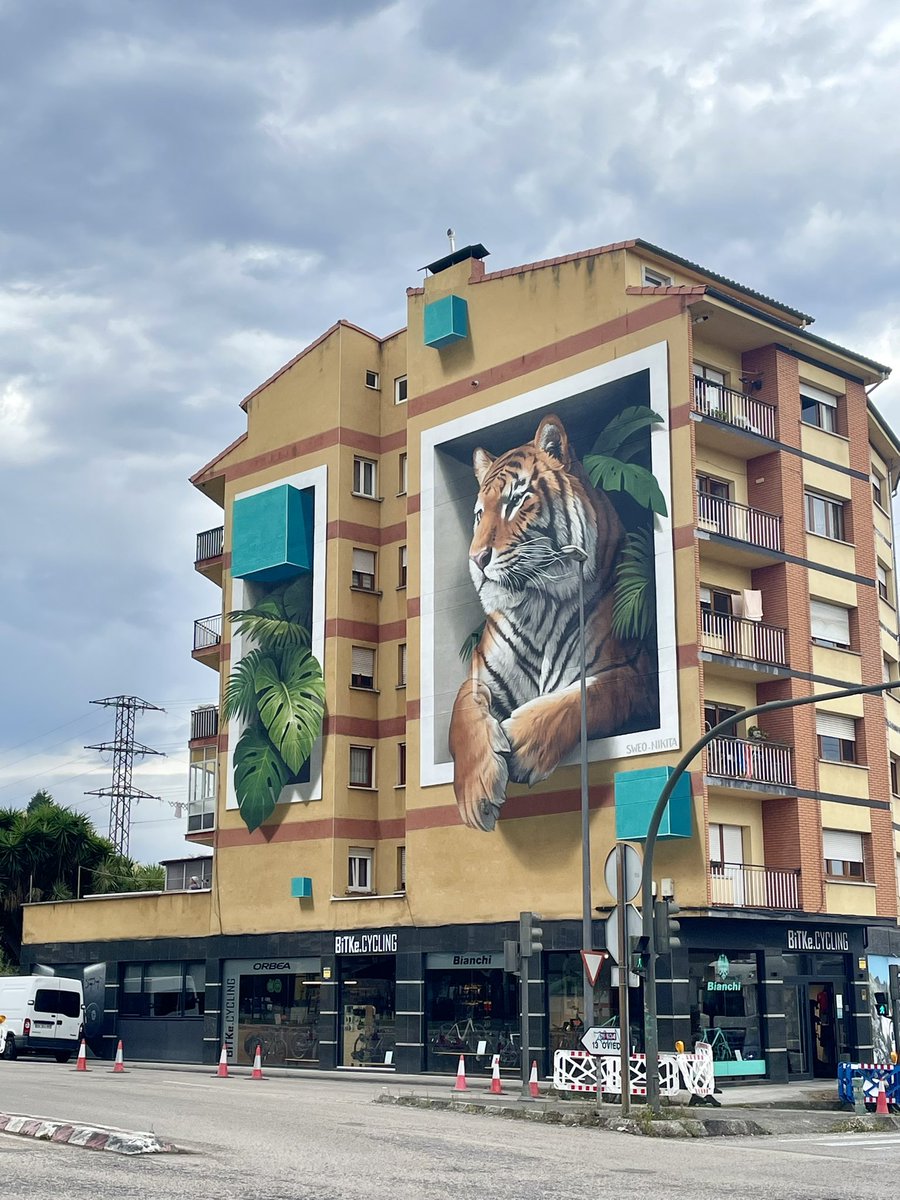 adgfrutos's tweet photo. Trabajazo de los artistas franceses 🇫🇷 @nikita_5.7crew @sweo_5.7crew para el proyecto Muralia 2025 del Ayuntamiento de Siero 🔝🔝🔝🔝 #muralia #arteurbano #anamorfismo #streetart #siero #streetartspain https://t.co/YYj3JJoORl