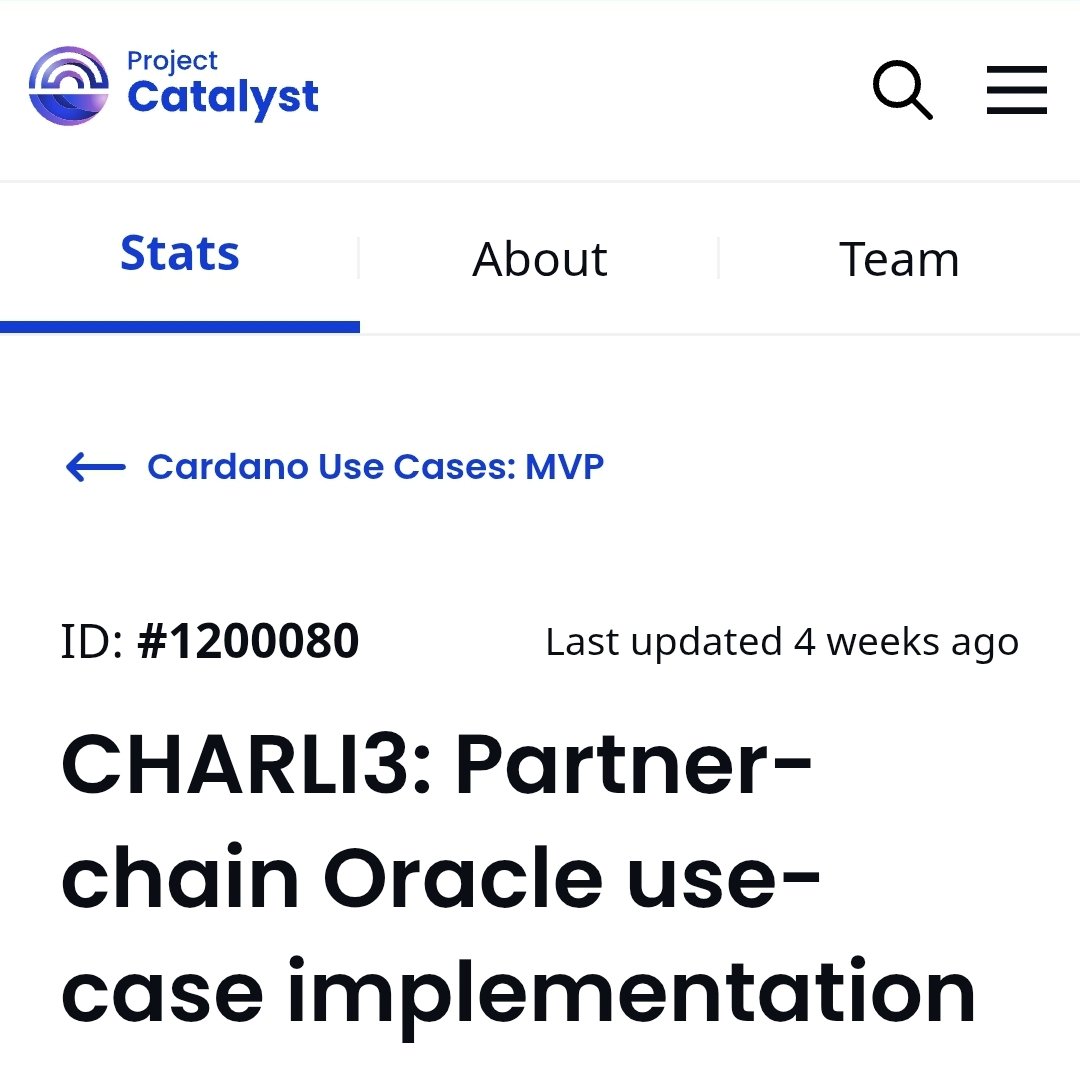 ⚡️It's .......ALIIIVVEEE!!!!⚡️Charli3 wins in Catalyst, 🗳vote Charli3🗳 
🧠We have completed The first <a href="/InputOutputHK/">Input | Output</a> Partnerchain L2 for Cardano! Charli3 has completed proof of life for the partnerchain to close out this huge achievement!

💍it is not fully production ready,