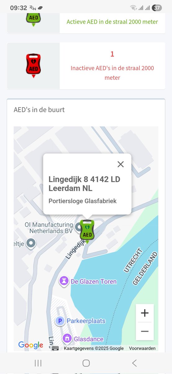 Naast weer nieuw aangemelde #Bhv ers, kunnen we ook een nieuwe actieve Aed melden binnen ons werkgebied. In de portiersloge van de glasfabriek is deze bij een #Reanimatie in de omgeving beschikbaar, voor de #Bhv-ers van <a href="/HartslagNu/">HartslagNu</a>