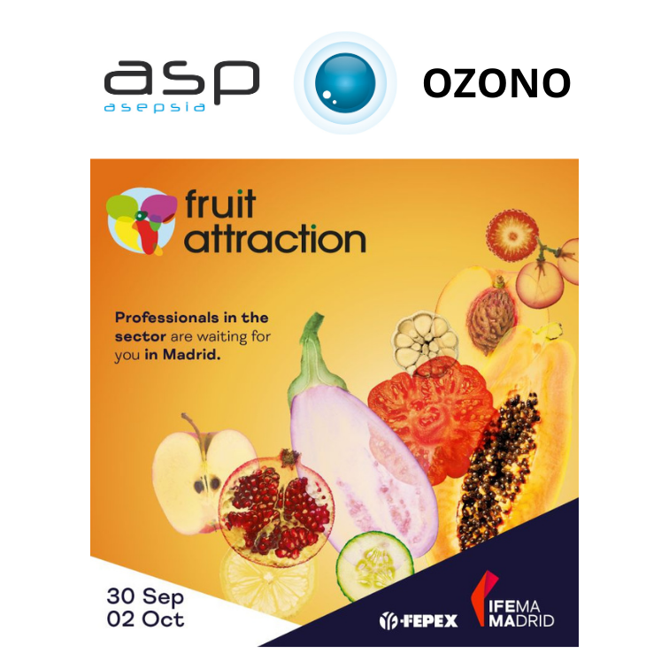 aspasepsia's tweet photo. 🗓️El 30 de septiembre te esperamos en  @FruitAttraction . 👉¡Pídenos una invitación y nos vemos en el stand 9G34 (pabellón 9)!
Mostraremos al sector agroalimentario como nuestras soluciones de #ozono aportan una alternativa #eficaz y más #eficiente. ¡Con residuo cero! https://t.co/G1PQ8Q6E4K