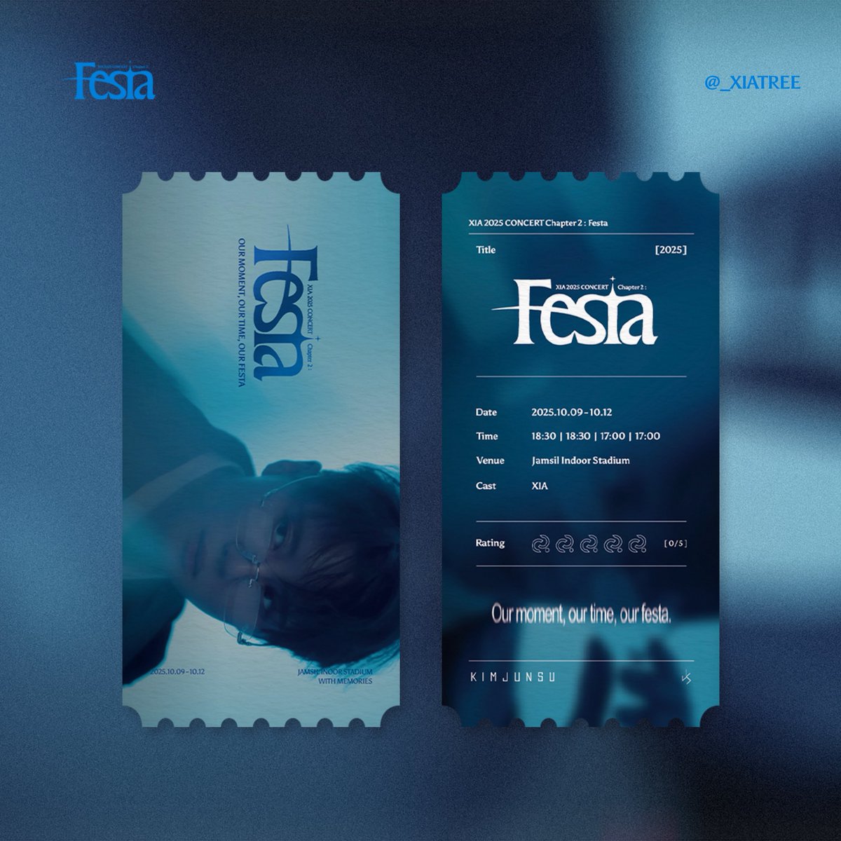 𝐗𝐈𝐀 𝟐𝟎𝟐𝟓 𝐂𝐎𝐍𝐂𝐄𝐑𝐓 𝐂𝐡𝐚𝐩𝐭𝐞𝐫 𝟐 : 𝐅𝐞𝐬𝐭𝐚

김준수 선선콘 오리지널 티켓
디자인당 각 35set 나눔합니다🥥

▫️ 대상 : ONLY XIA 코코넛
▫️ 날짜 : 10/12 막콘
▫️ 장소 : 당일 인용공지

🍒무인나눔 예정입니다. 디자인당 1개씩만 가져가주세요♡