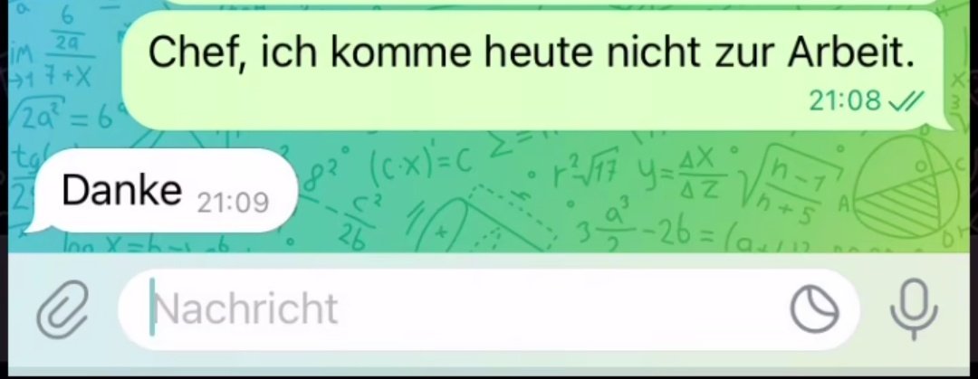 Was will mir mein Chef damit sagen ?