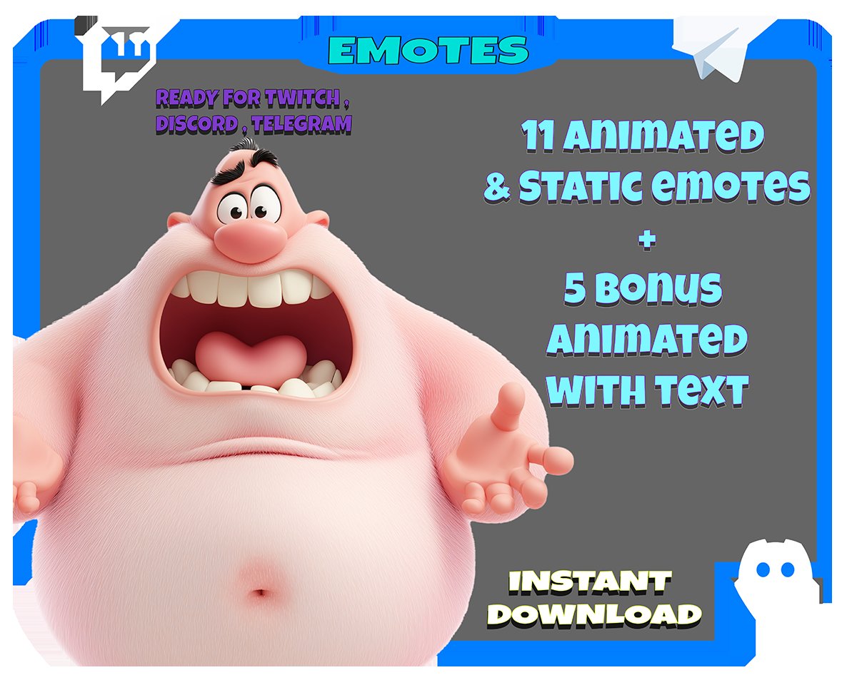 KiritoWade's tweet photo. Chubby emotes for your stream ✨ #emotes #streaming #streamer #twitch #twitchstreamer #gaming #digitalart #streamlife #twitchaffiliate #anime #chatty #emotestwitch #Emotions #Discord #telegram #gaming 
Link: https://t.co/MDgyUu2nkA https://t.co/Nyo7Th6KMI