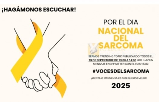 ¡Hagámonos escuchar! #VocesDelSarcoma El sarcoma es un cáncer  raro: el diagnóstico temprano, la atención multidisciplinar y la investigación son clave para mejorar la supervivencia y la calidad de vida.