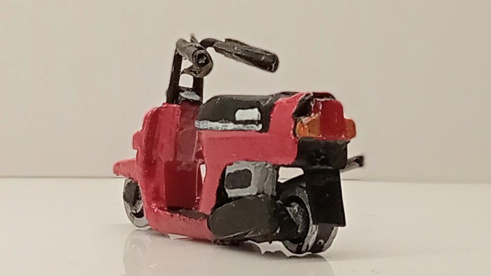 name_esu's tweet image. そしてこやつら😊
プラバンからのフルスクラッチでございます、タクトとスカッシュ😎
ホイールはSSRホイールのガチャです〜
チープバンの隙間時間に作ってました👍