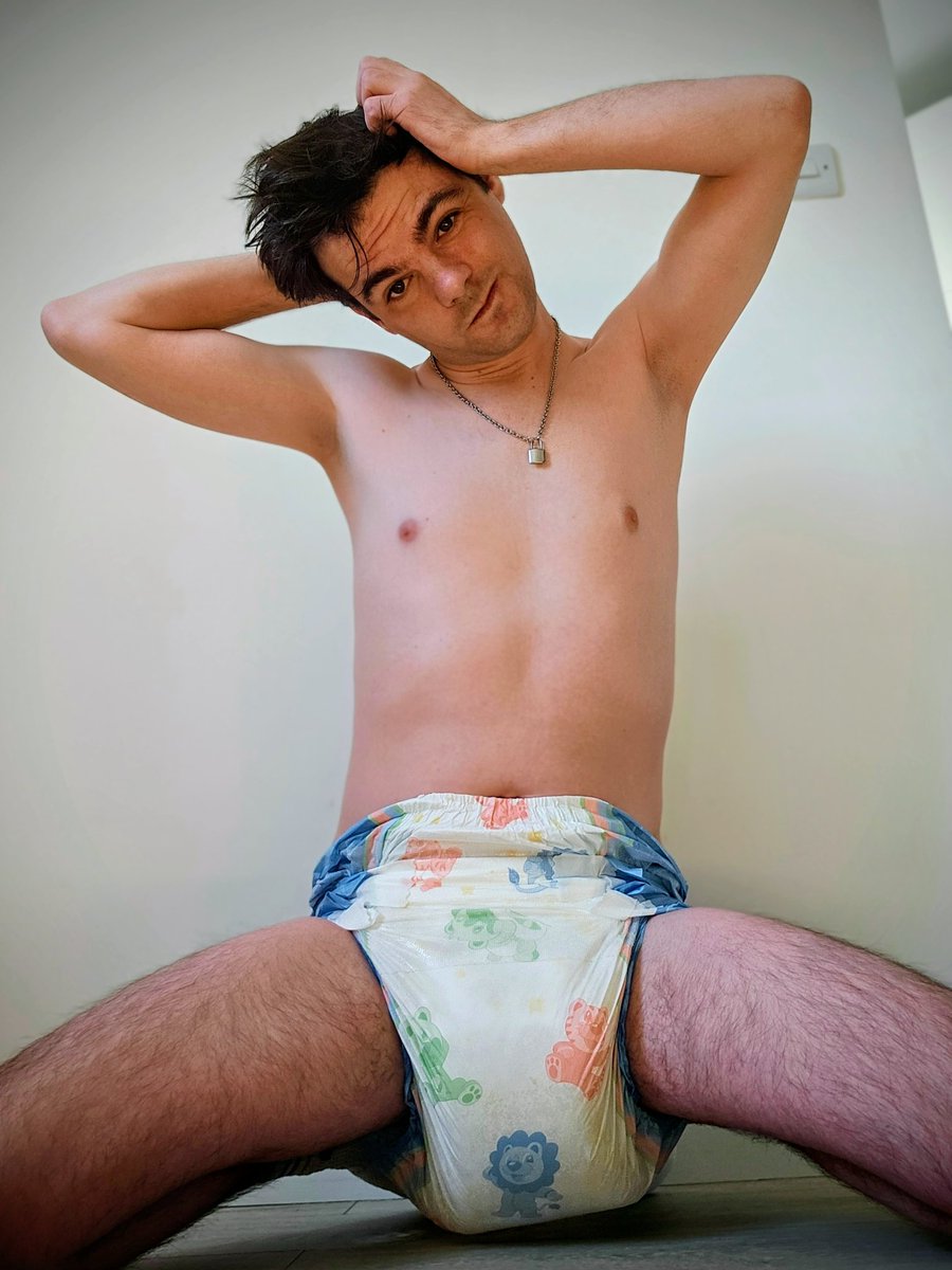 slightly wet nighttime diaper 🙈