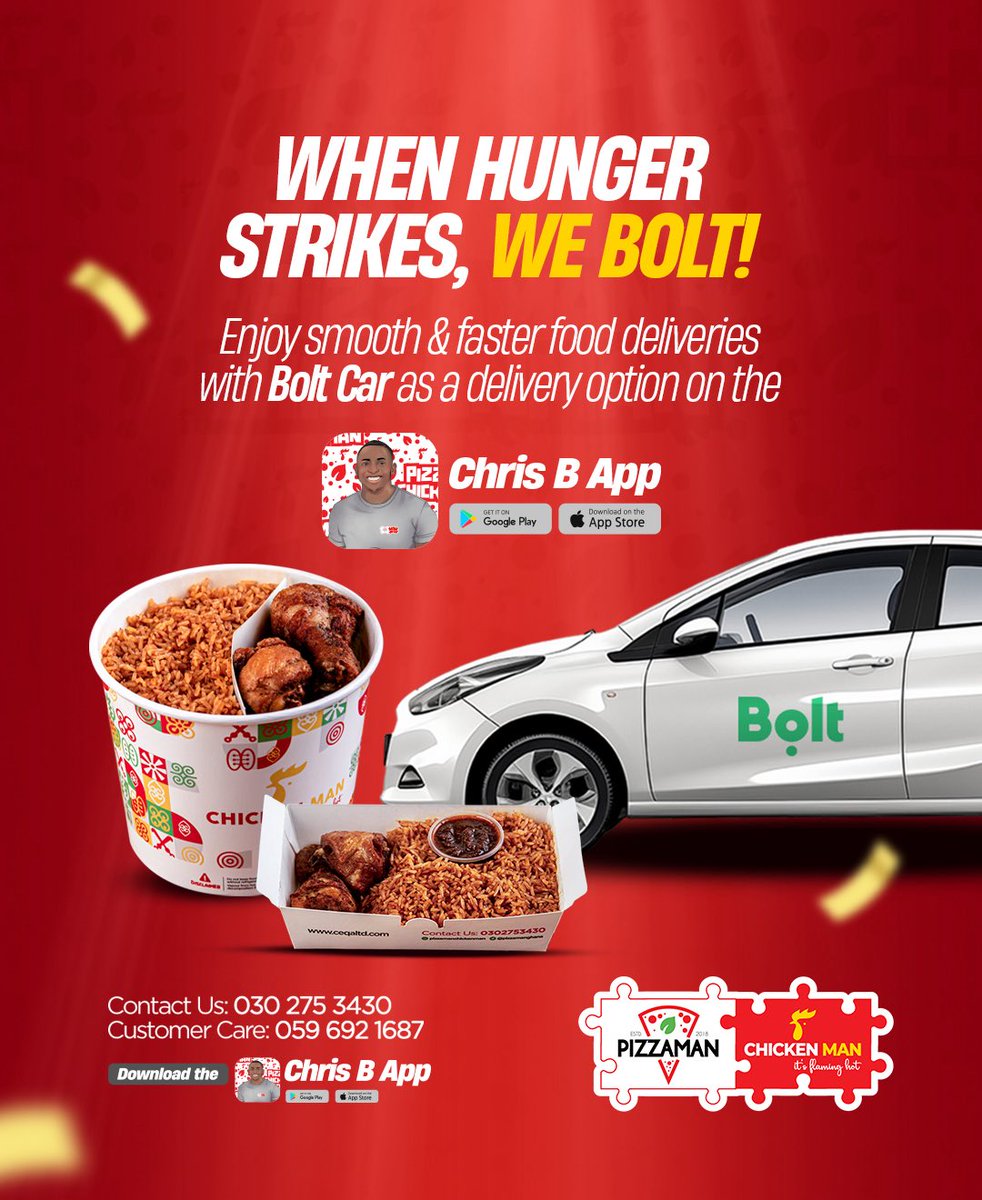 When Hunger Strikes, We Bolt

Enjoy the Bolt Car Delivery ☺️