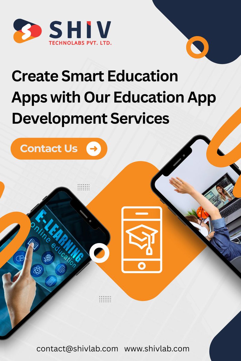 Shiv_Technolabs's tweet image. 🎓 𝗖𝗿𝗲𝗮𝘁𝗲 𝗦𝗺𝗮𝗿𝘁 𝗘𝗱𝘂𝗰𝗮𝘁𝗶𝗼𝗻 𝗔𝗽𝗽𝘀 — 𝗘𝗻𝗴𝗮𝗴𝗲, 𝗧𝗲𝗮𝗰𝗵, 𝗦𝗰𝗮𝗹𝗲!
📞 Call Us: +91 90167 77787
🌐 Website: shivlab.com/education-app-…
📩 Email: contact@shivlab.com
#shivtechnolabs #knightcoders