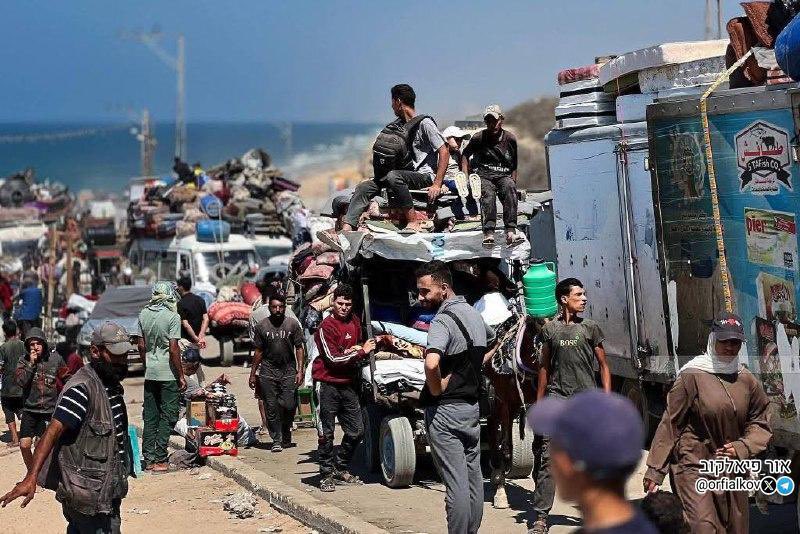 🔴הבריחה נמשכת - מעל חצי מיליון עזתים ברחו בנכבת אל סינואר🔴