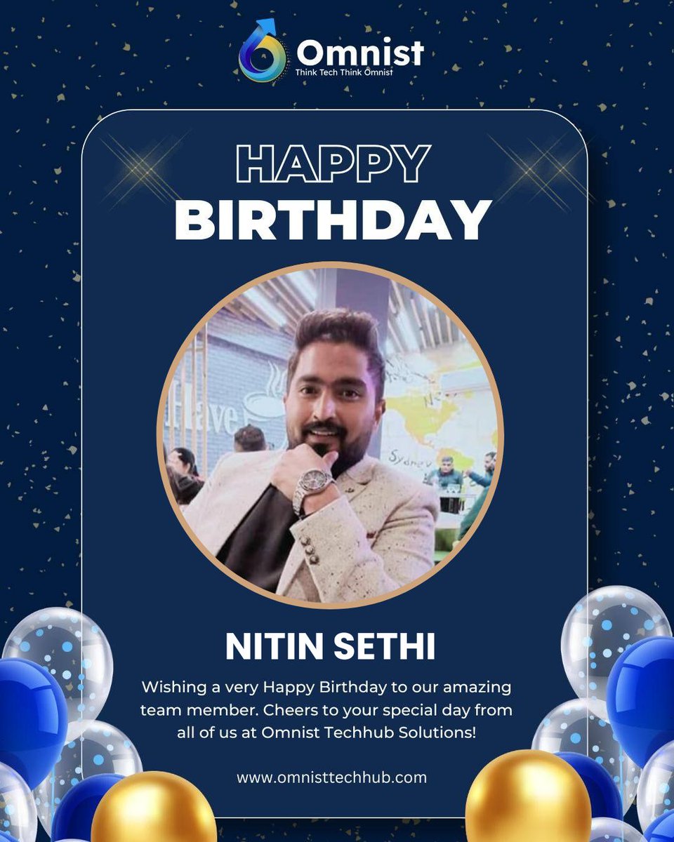 OmnistTechHub's tweet image. 🎉Wishing a very #HappyBirthday🎂to our amazing team member!🥳🎈Cheers to your special day 🥂 from all of us at #OmnistTechhubSolutions!🚀🎁

#TeamOmnist
#OmnistFamily
#EmployeeAppreciation
#Birthday
#BirthdayCelebration
#BirthdayParty
#BirthdayBoy
#BirthdayCake
#BirthdayWishes