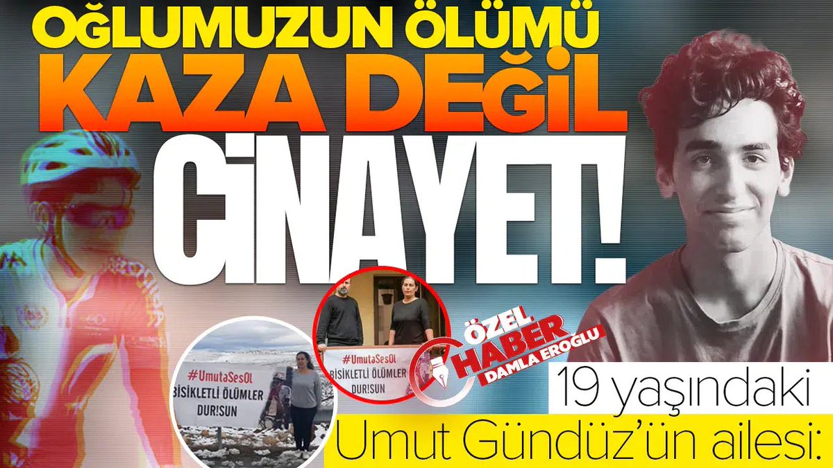 19 yaşındaki Umut Gündüz’ün ailesi: Oğlumuzun ölümü kaza değil cinayet
Ankara'da alkollü sürücünün çarpıp kaçtığı ve 19 yaşındaki Umut Gündüz'ün ölümüne neden olduğu olayda, sanık Çağdaş Şenyüz 4 ay tutuklu kaldıktan sonra serbest bırakıldı. Olayın bir 'kaza' değil 'cinayet'