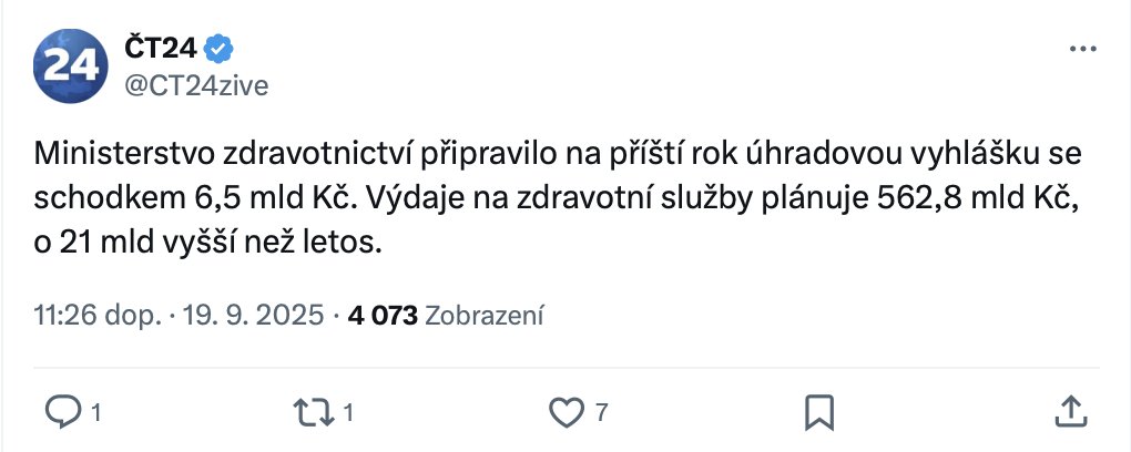 Toto je ukázková nezodpovědnost a neschopnost ministra <a href="/vlvalek/">Vlastimil Válek</a> a @top09cz. Čtvrtý rok za sebou předkládá ministr deficitní úhradovou vyhlášku a nechává jet zdravotnictví na dluh. A místo snahy o efektivitu zdravotnictví přihlížel, jak si ODS domlouvá kšefty z IKEMu v sauně.