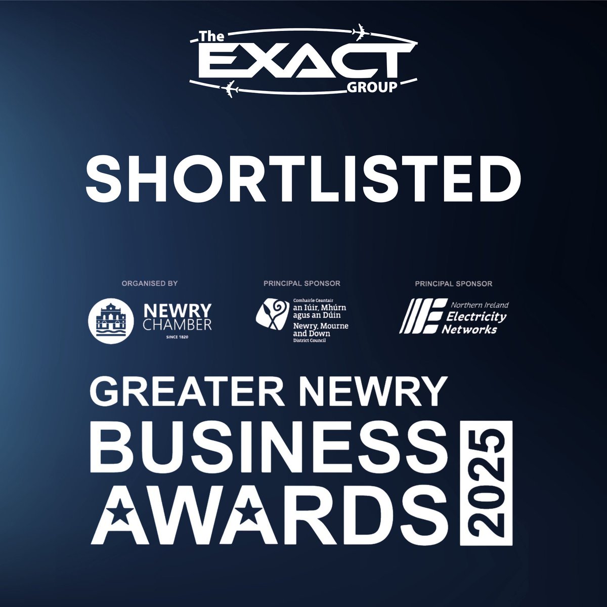 ExactCNC's tweet photo. The team at The Exact Group is looking forward to an exciting evening of celebration at the Greater Newry Business Awards which is kindly supported by Principal Sponsors, @nmdcouncil and NIE Networks and organised by @NewryChamber. https://t.co/age92EQ9No