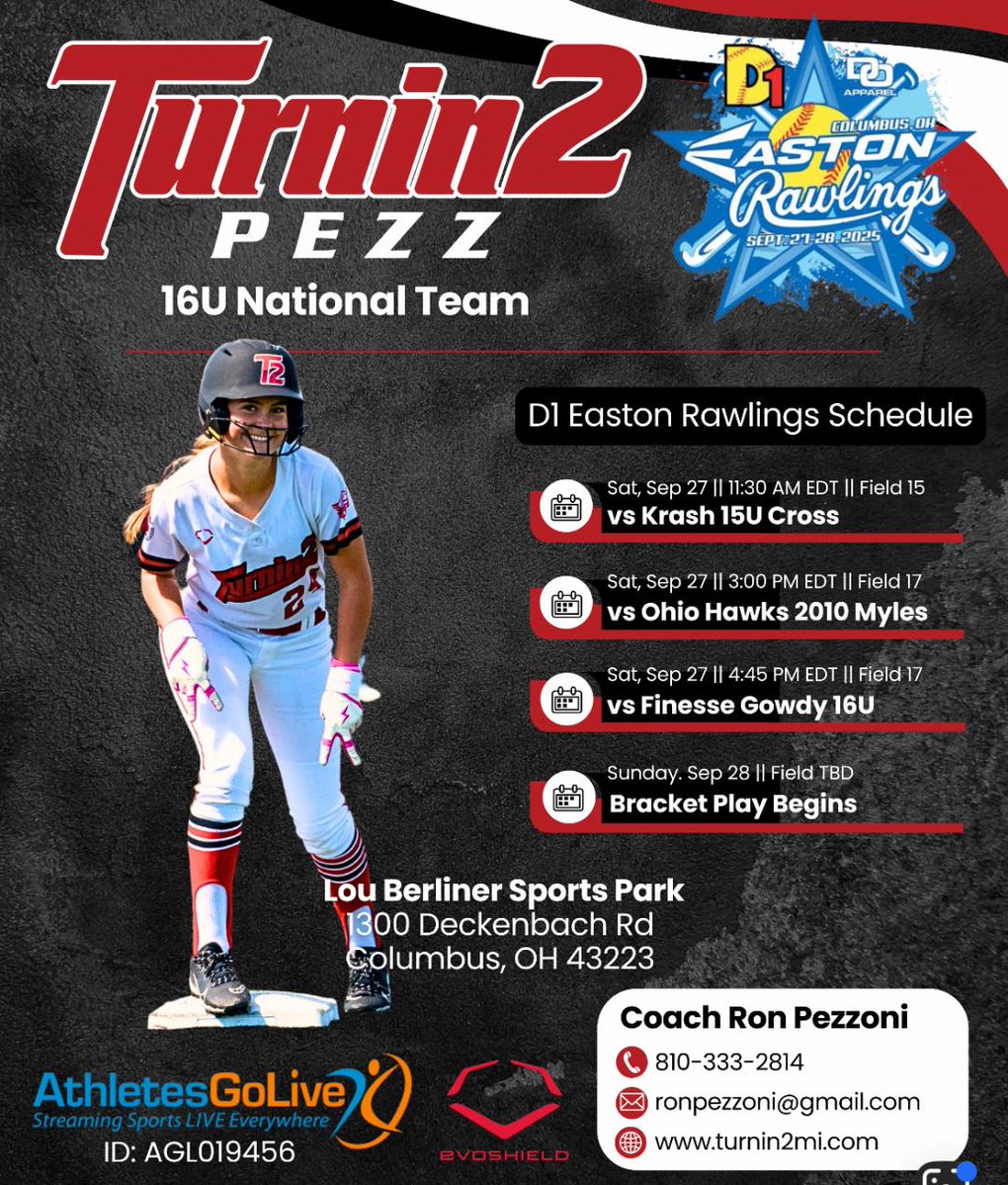 Here's next weekend's schedule
<a href="/pezzplayers/">ron pezzoni</a> <a href="/Turnin2Pezz/">Turnin2 Pezz</a> <a href="/CoachCarah/">Coach Trevor Carah</a> <a href="/CollegeBDJocks/">College Bound Jocks</a> 
<a href="/GVSUSoftball/">GVSU Softball</a> <a href="/Mcwhiff438/">Dana Callihan</a> <a href="/MSU_Softball/">Michigan State Softball</a> <a href="/McCallSalmon/">McCall Salmon</a> <a href="/CMUSoftball/">CMU Softball</a> <a href="/saradriesenga10/">Sara Driesenga</a> <a href="/faithhensleyy/">Faith Hensley</a> <a href="/ShoMcDonald/">Sharonda McDonald</a> <a href="/CoachStanton/">Shonda Stanton</a> <a href="/IndianaSB/">Indiana Softball</a> <a href="/mandygardner24/">Mandy Gardner-Colegate</a> <a href="/MiamiOH_SB/">Miami Softball</a> <a href="/FIUSoftball/">FIU Softball</a> <a href="/FAUSoftball/">Florida Atlantic Softball</a>