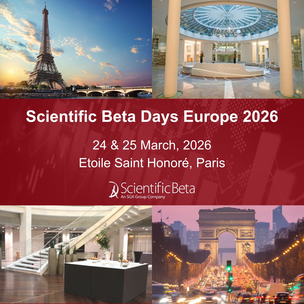 ✨#ScientificBetaDays Europe Moves to Paris!

📢 Stay tuned as we reveal more details soon!

👉 Register your interest here: mailchi.mp/2a366e47d403/s…

#InvestmentStrategies #FactorInvesting #MachineLearning #RiskManagement #SustainableFinance