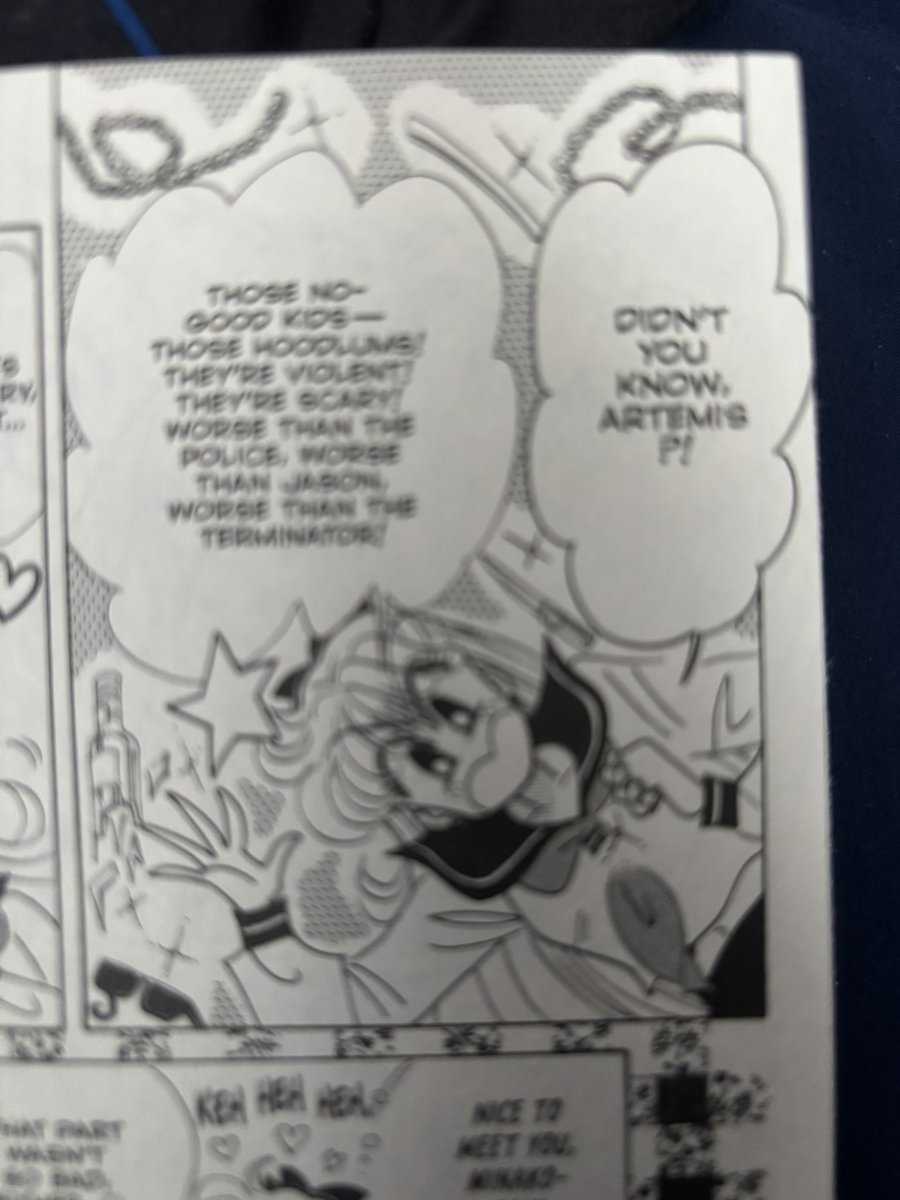 SpidermightPR's tweet image. Found these references in the Sailor V manga.
#sailormoon #terminator #JasonVoorhees