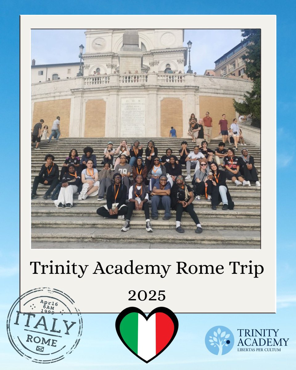 🇮🇹 Our students had an unforgettable trip to Rome! From the Colosseum &amp; Roman Forum to the Pantheon, Vatican &amp; Sistine Chapel, they explored history, culture &amp; art while enjoying Italy’s food &amp; piazzas. 🌍✨

#TrinityAcademy #RomeTrip #SchoolTrips #TrinityPromise