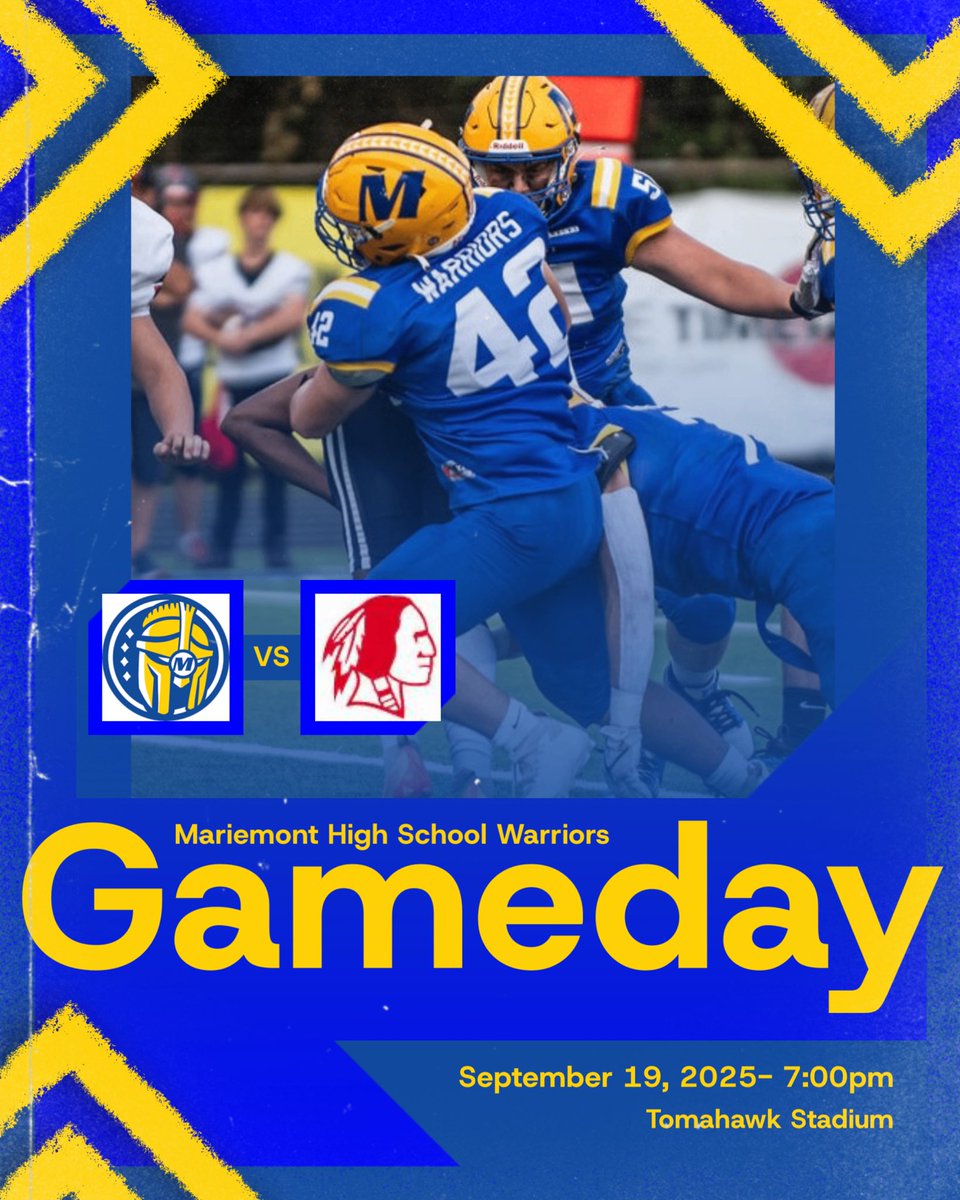 🚨Week 5🚨

🆚 Indian Hill Braves

⏰ 7pm

📍Tomahawk Stadium 

#GoWarriors
#faMily