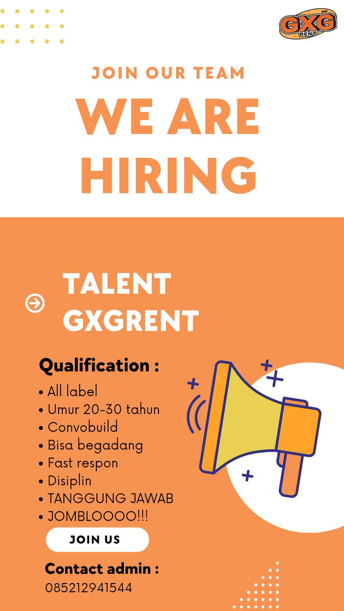 OPEN FOLLBACK!

Haii haiii GXGRENT open talent nihh buat kami yg belum ada kesempatan buat join kami bisaa join skrg yaa gaiss terakhir hari minggu kita open talent, yukk yukkk jangan lewatkan kesempatan ini buat kamu yg jomblooo 🥰❤️😍🫶❤️🥰🫶😍