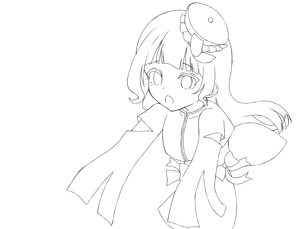 今日の配信でここまでかけたよ〜！
可愛いのでは！？