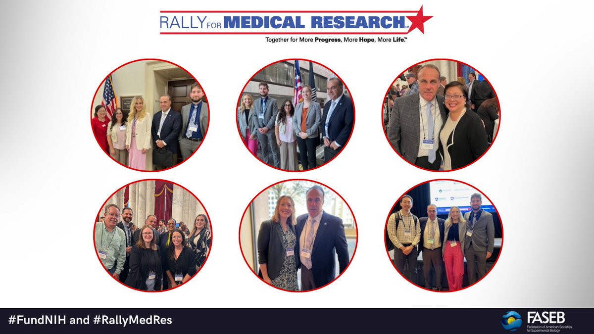 Nearly 400 participants, including FASEB, took part in this week’s #RallyMedRes! We extend our gratitude to our leadership and volunteers who participated. However, our work is not finished! Let’s continue urging our lawmakers to prioritize NIH funding. Utilize our Advocacy