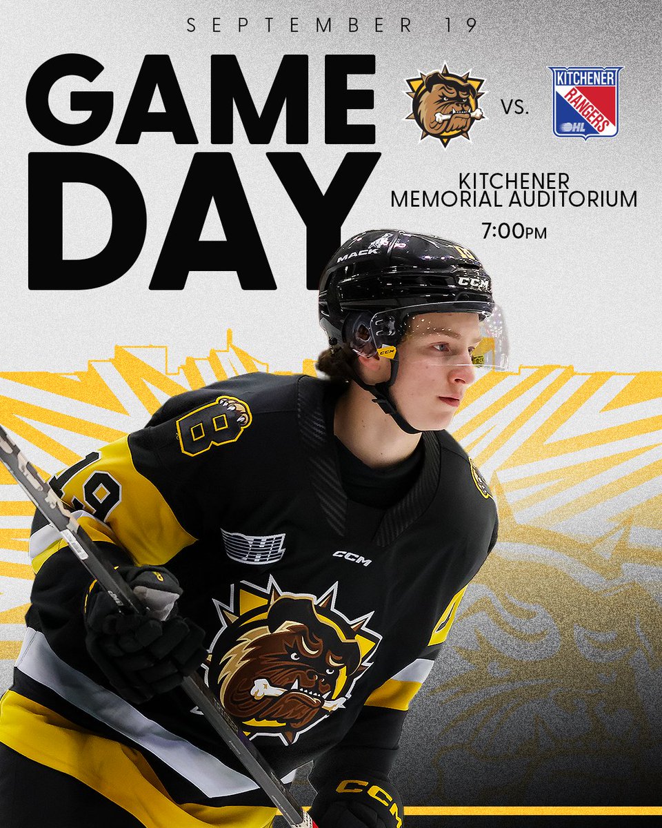 BulldogsOHL's tweet photo. Opening night is officially here.
🆚 @OHLRangers
📺 Rogers tv 368/430 presented by @BigSteelBox
💻 @FloHockey
📻 Bulldogs Audio Network presented by @BigSteelBox https://t.co/8duh8UiGLt