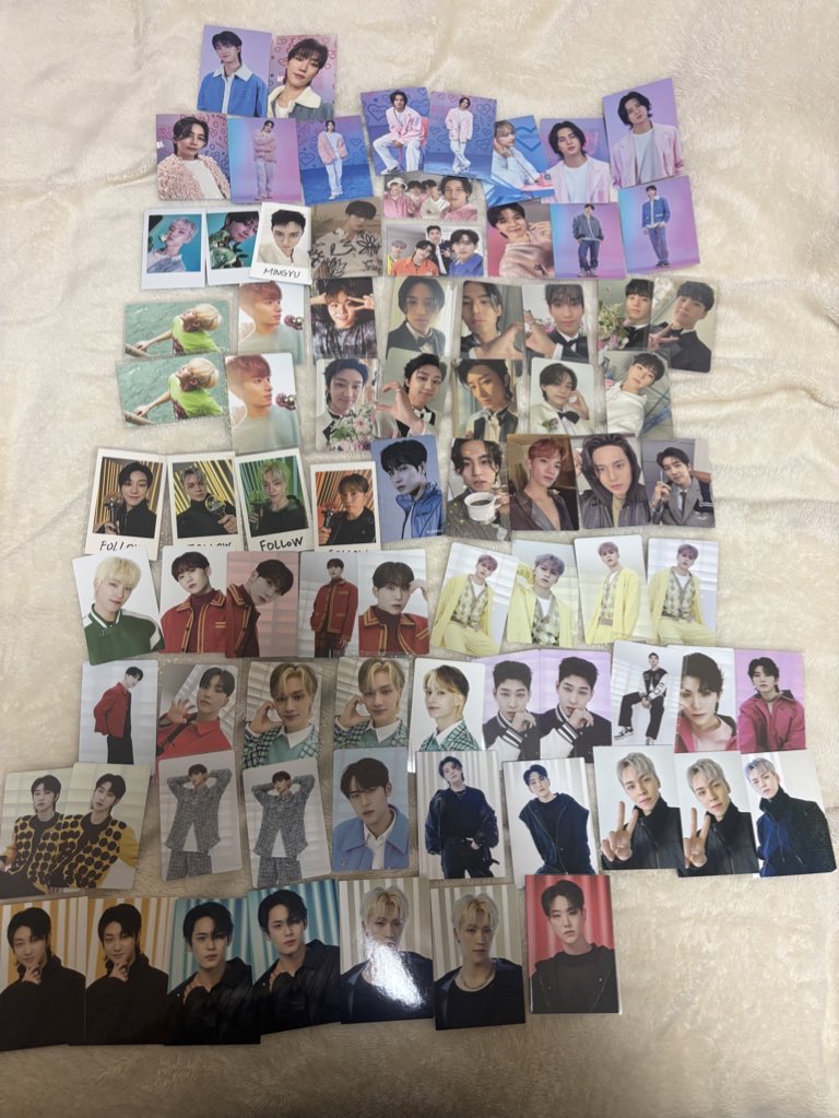 asukapuuuu's tweet photo. SEVENTEEN セブチ　トレカ　ミニフォト　譲渡

〖譲〗：過去トレカ、グッズ

〖求〗：買取

希望商品と希望金額提示の上、
リプライお願いします。
条件に合う方お気軽にDM、リプライ
宜しくお願い致します

#SEVENTEEN買取
#セブチ
#SEVENTEEN
#SCOUPS https://t.co/fipZhrrrWh