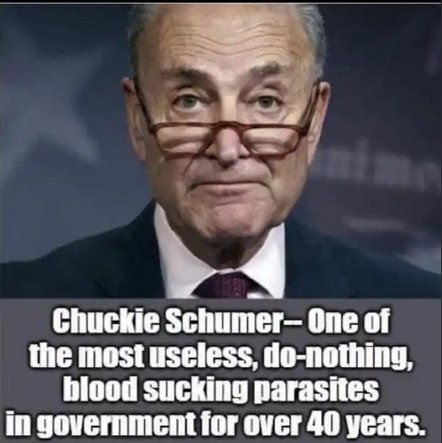 JamesMattox's tweet photo. Fuck You @SenSchumer https://t.co/2o4mQLNfW0