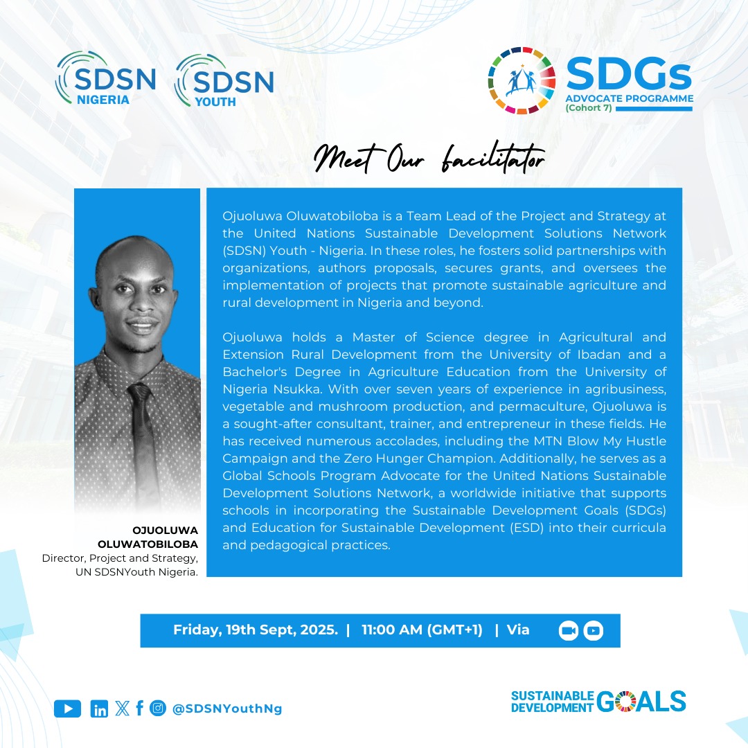 Gradually we <a href="/SDSNYouthNG/">SDSN Youth Nigeria</a>  are grinding in wisdom to make sustainable change. Today was awesome.