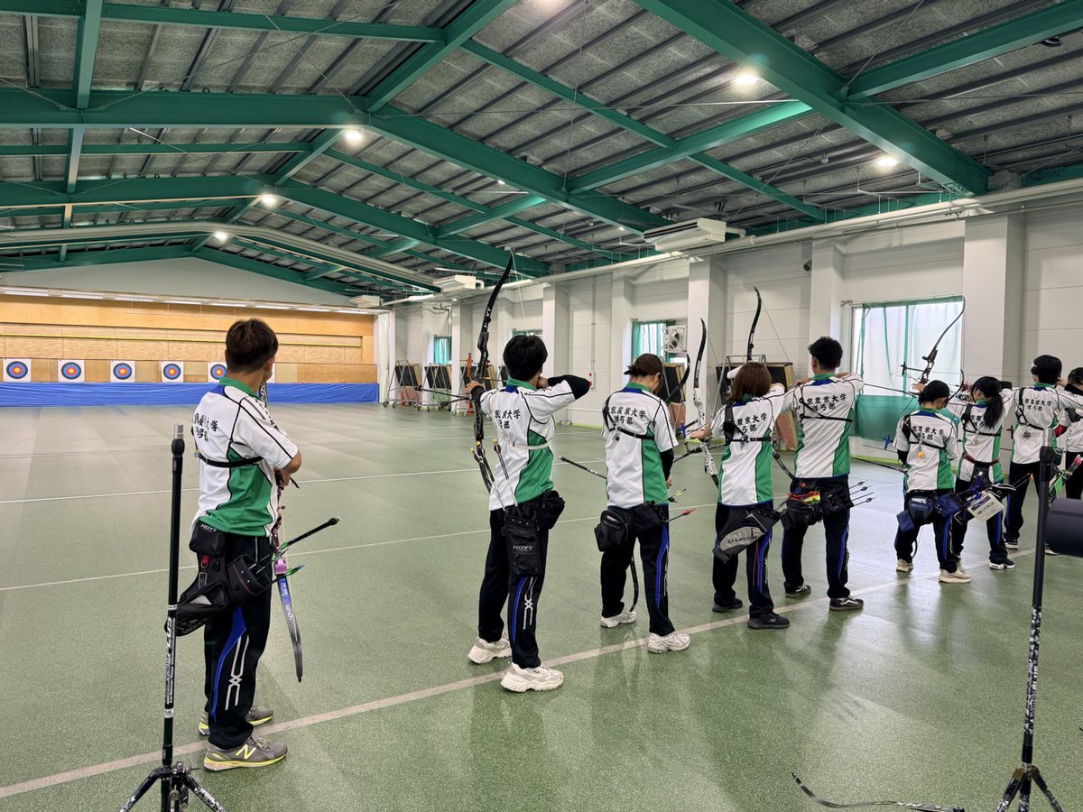 nodaiarchery's tweet photo. こんにちは！農大洋弓部です！

本日は成城大学さんと練習試合をさせていただきました✨

結果は以下の通りです！

午前 SH Ave.
農大516.9負-成城大568.3勝

午後 1年生戦 Ave.
農大601勝-成城大526.4負

成城大学さんありがとうございました😆 https://t.co/ygootNVs1d