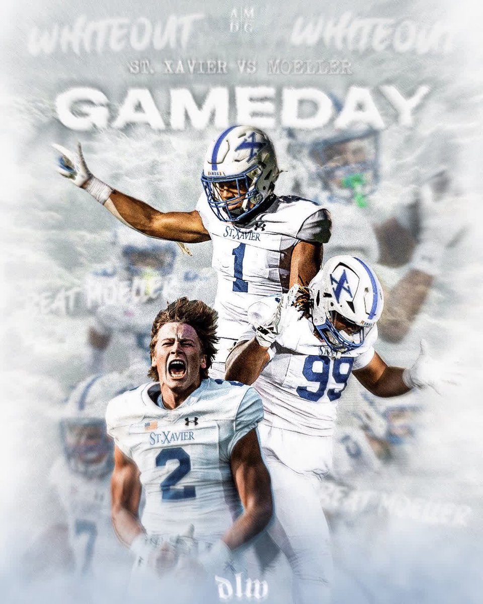 WEAR ⚪️⚪️ 

Week 5 | St. X @ Moeller

📺 Stream: watchespx.com
📻 Radio: Fox Sports 1361 WSAI, ESPN 1530 WCKY / I-Heart Media 

#GoBombers | #AMDG