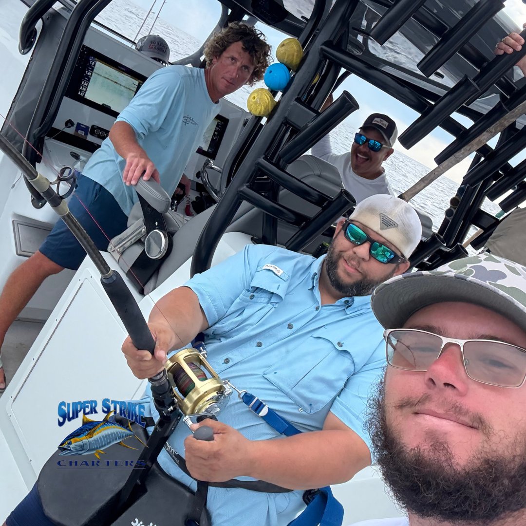 DPMSSC's tweet photo. Captain Willy B's been on the fish π£π₯ Offshore action is HOT and the ice chests are filling fast! ππ Book your trip today π https://t.co/1t8piYF8UU or call 985-640-0772 #Fishing #Offshore #SuperStrikeCharters https://t.co/5fR3L7HVoq