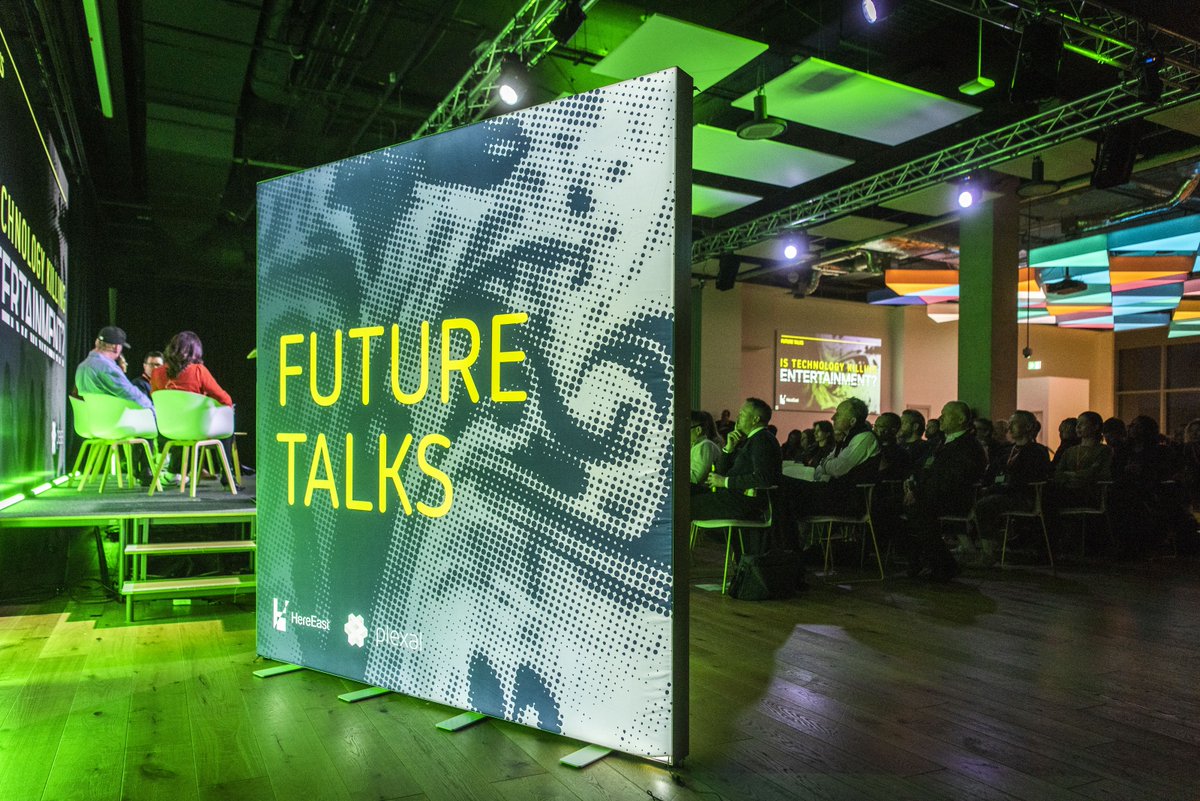 HereEast's tweet image. Do you have a dangerous idea?! 🤔 

Join us for our sixth #FutureTalks - bringing together the UK’s top creative minds to explore dangerous ideas shaping the future of our creative economy💡

🗓️ Tue 30 Sept | 6–8pm
📍 @Plexalcity, Here East
🥂 Panel discussions &amp;amp; networking…