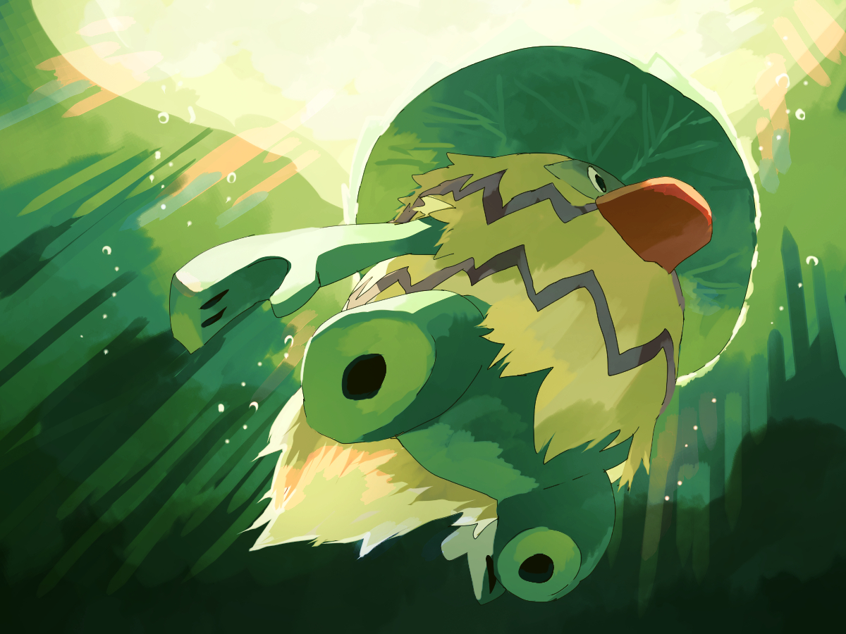 fusenryo2's tweet image. ルンパッパさん #ポケモン版深夜の真剣お絵描き60分一本勝負