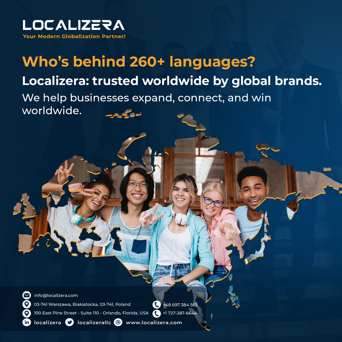 localizerallc's tweet image. Curious who’s behind the world’s smoothest global expansion?👀 We’re Localizera — the go-to partner for 8,000+ businesses who trust us to translate, localize, and connect them to global markets
👉 Partner with Localizera!#translationservice #localization
shorturl.at/z8veu
