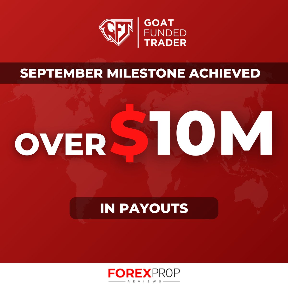 🏆 Goat Funded Trader hits a major milestone: $10M+ paid out to 103K traders worldwide 🌍💼
Consistency, transparency &amp; growth put them among the top prop firms. 📊🚀
#GoatFundedTrader #PropFirmExcellence