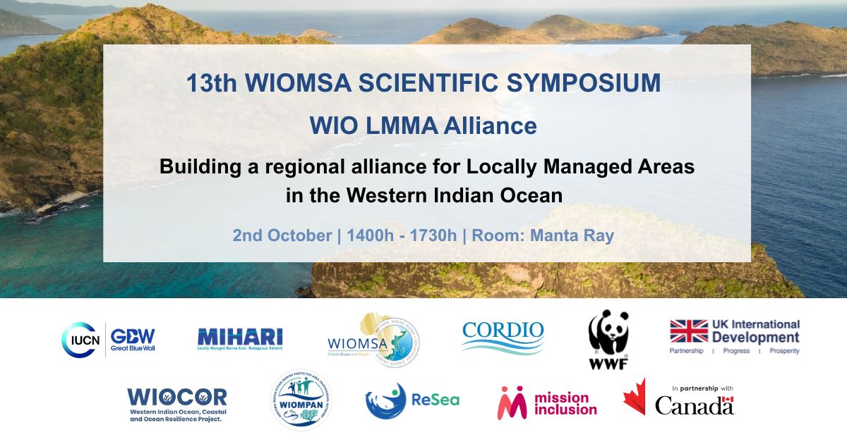 resea_project's tweet photo. Excited for the upcoming #WIOMSASymposium2025 where we'll be co-designing of a Western Indian Ocean (WIO) Locally Managed Marine Areas (LMMA) Alliance. 

#ReSeaProject #MarineConservation #CommunitiesLead #GreatBlueWall

@CanadaDev @CanHCKenya @CanadaTanzania @CanHCMozambique https://t.co/y9XpYqvSyv