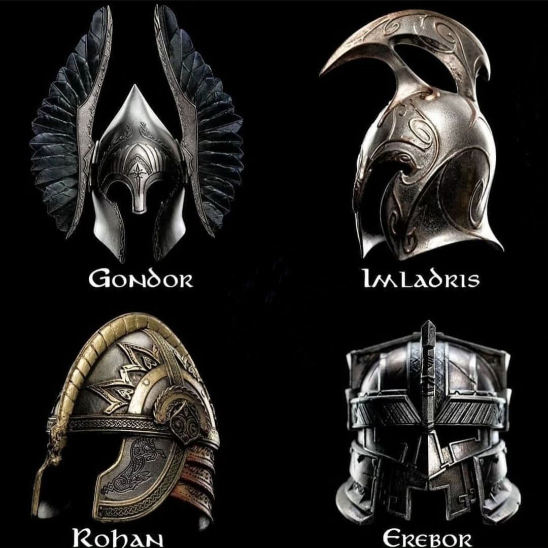 Legendary Helmets of Middle-earth. 🔥