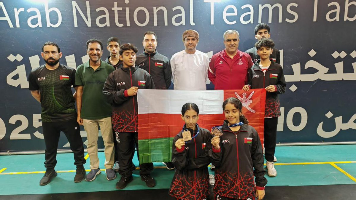 OmanTabletennis's tweet photo. ✨حققت لاعبات منتخبنا الوطني لكرة الطاولة، تاليا الرواحية وسلمى الناصرية، الميدالية البرونزية في فئتي تحت ١٣ سنة و١١ سنة على التوالي، وذلك بالبطولة العربية للمنتخبات لكرة الطاولة والتي اختتمت منافساتها أمس الخميس بالمغرب.🏓🇴🇲

✨ Our national table tennis players, Talia Al-Rawahi and Salma Al-Nasiri, won the bronze medal in the under-13 and under-11 categories at the Arab Table Tennis Championship, which concluded yesterday, Thursday, in Morocco. 🏓🇴🇲