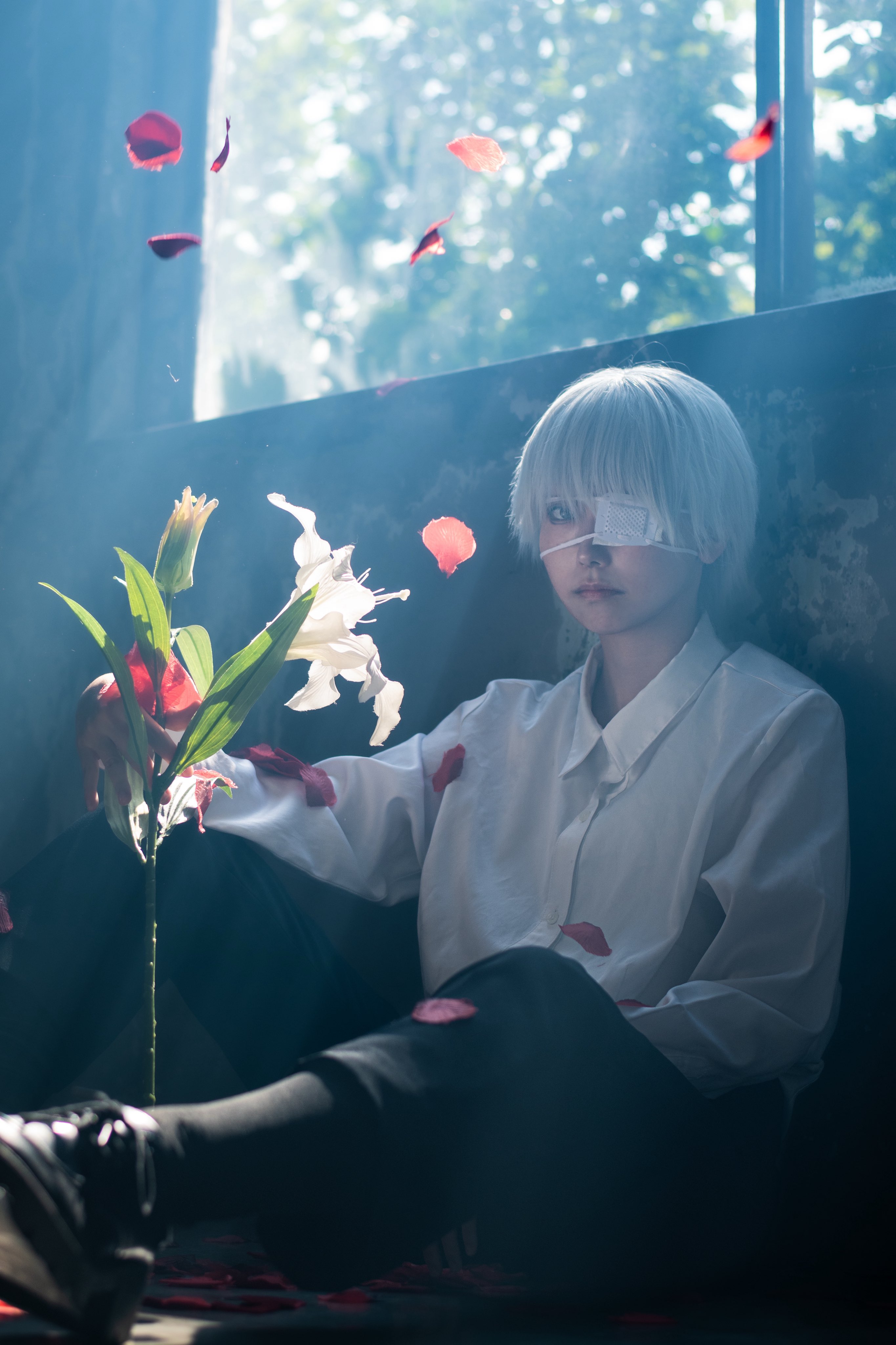 飛行機雲ページ トーキョーグール　⭐︎金木研 東京グール TOKYO GHOUL 金木研(1440x1080px)のデスクトップPC用